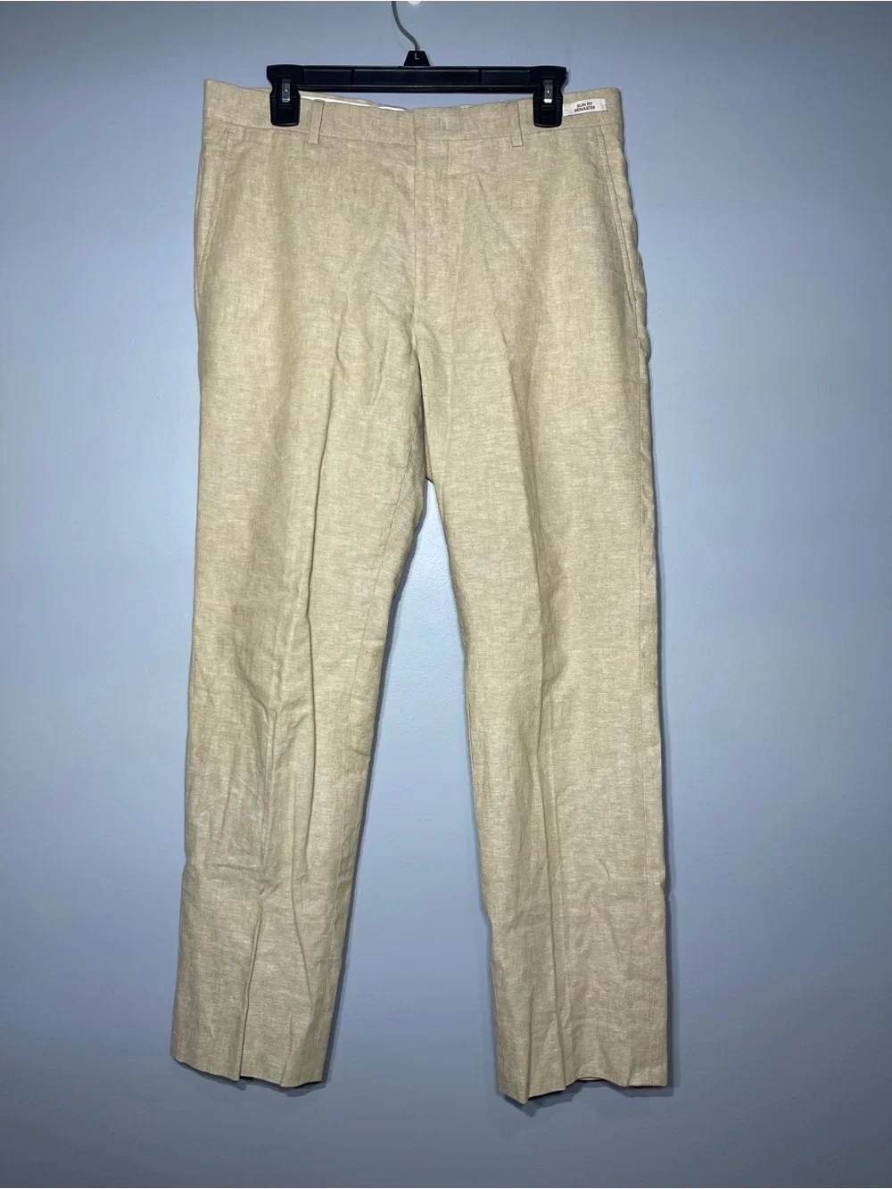 Jos A Bank Dress Pants Linen Blend Slim Fit Suit Separates Men’s 33x30 Beige